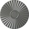 Ekena Millwork Shakuras Ceiling Medallion (For Canopies up to 5"), Hand-Painted Silver, 19 3/4"OD x 1 3/8"P CM20SHSLS - alternate 1